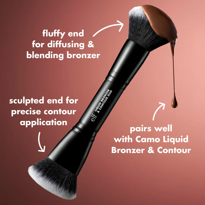 Liquid Bronzer & Contour Duo Brush - Image 2